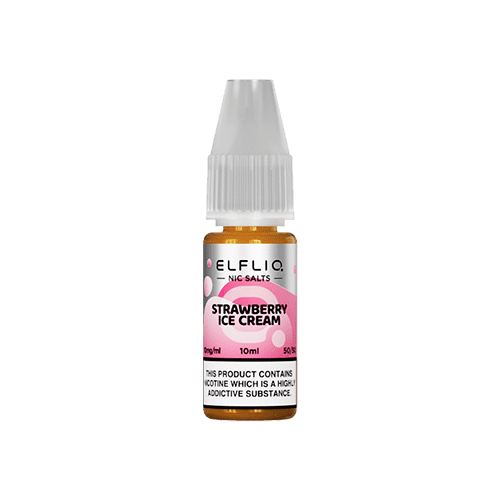 Strawberry Ice Cream Elfliq by Elf Bar - 10ml Nic Salt E-liquid