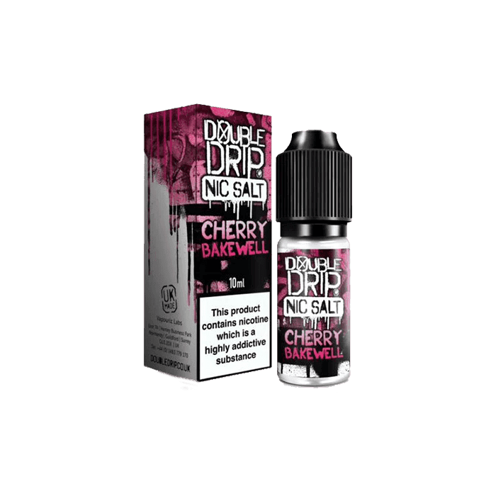 Cherry Bakewell by Double Drip 10ml Nic Salt E-liquid - 10mg E-Liquid