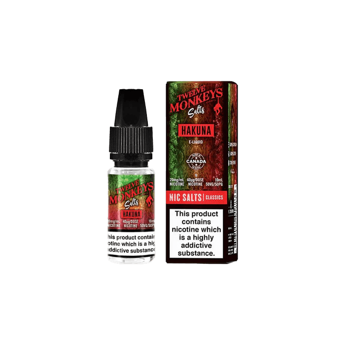 Hakuna by Twelve Monkeys - 10ml Nic Salt E-liquid