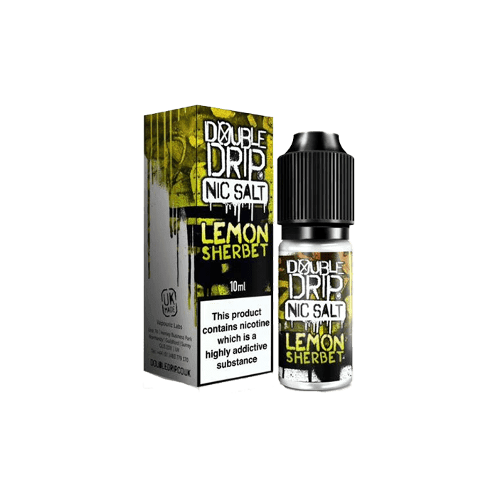 Lemon Sherbet by Double Drip 10ml Nic Salt E-liquid - 10mg E-Liquid