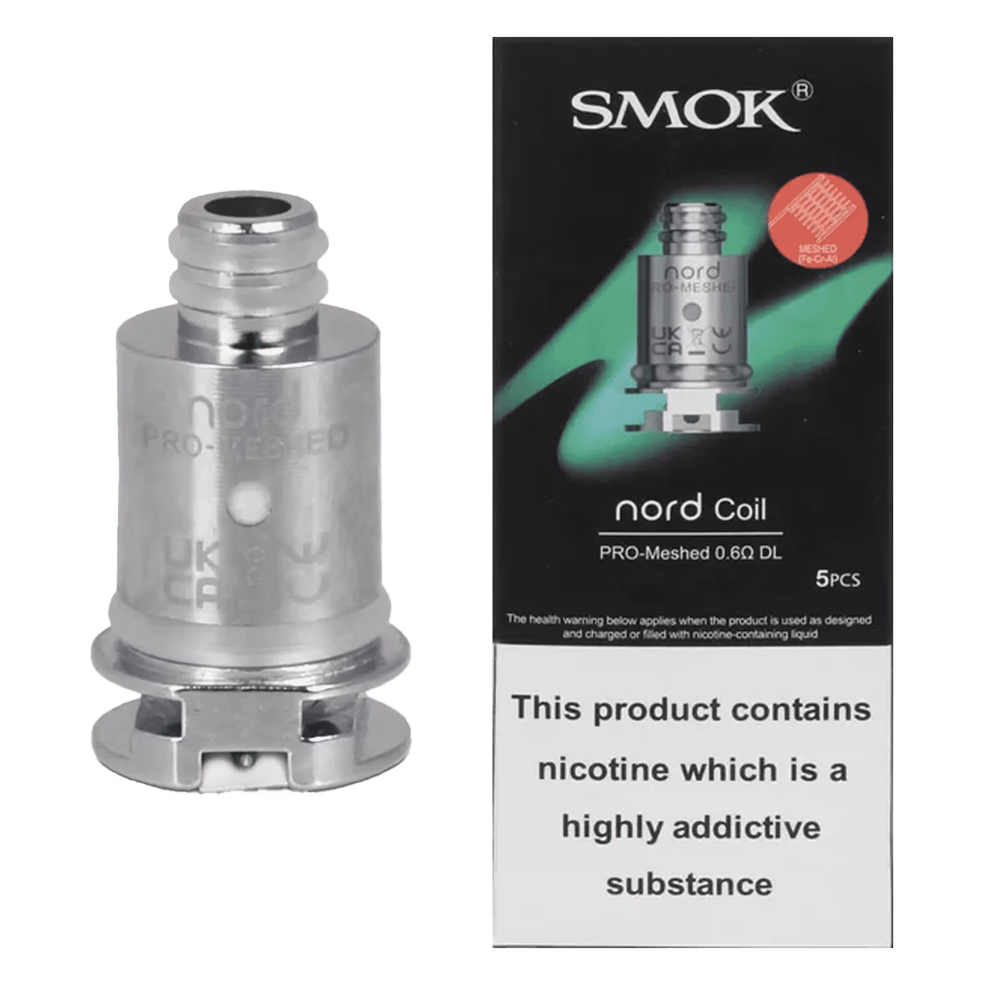 Smok Nord Pro Replacement Coils - Pack of 5 - Ceramic Vape Coils