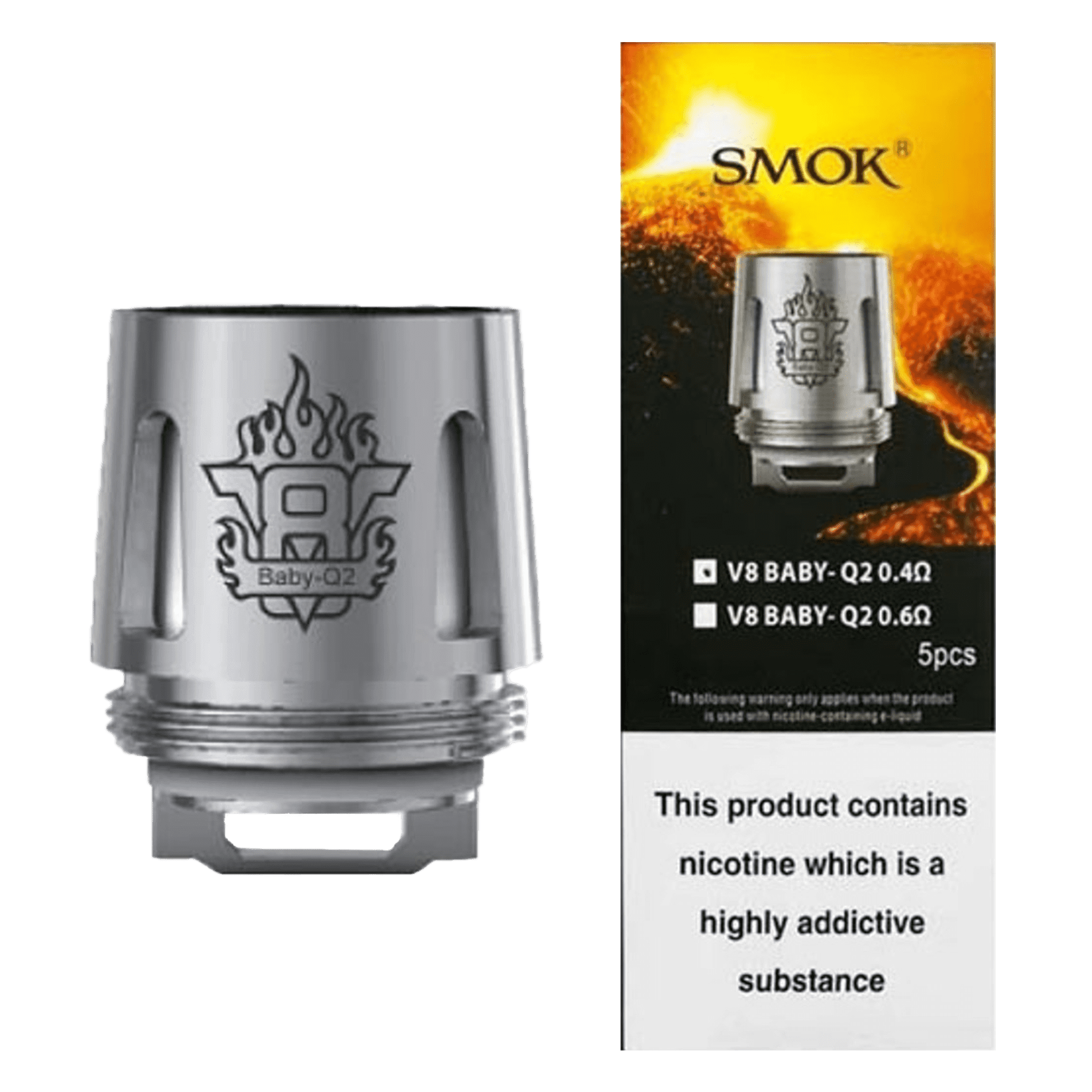 Smok V8 Baby Q2 Replacement Coils - Pack of 5