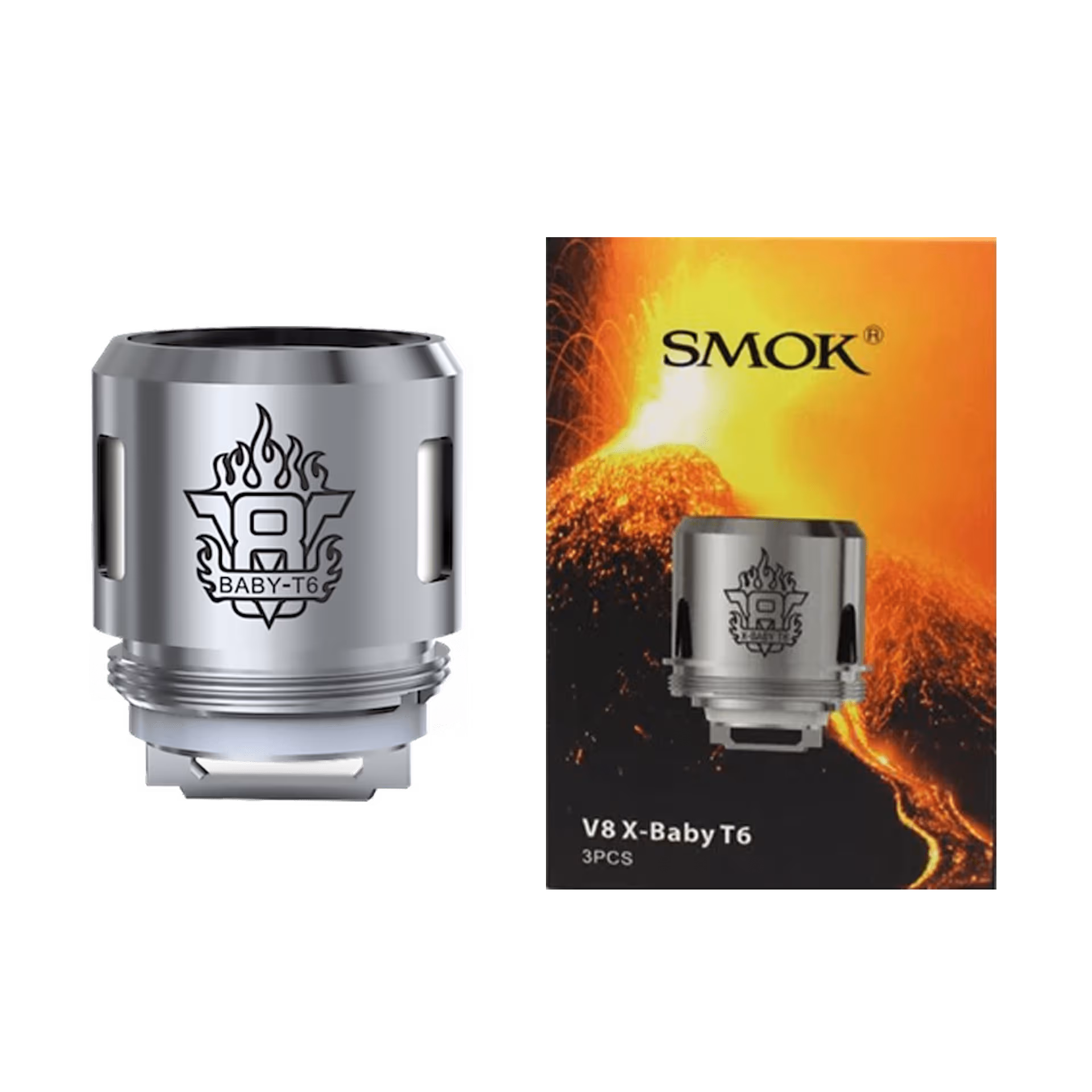 Smok V8 X-Baby T6 Replacement Coils - Pack of 3 - Coils