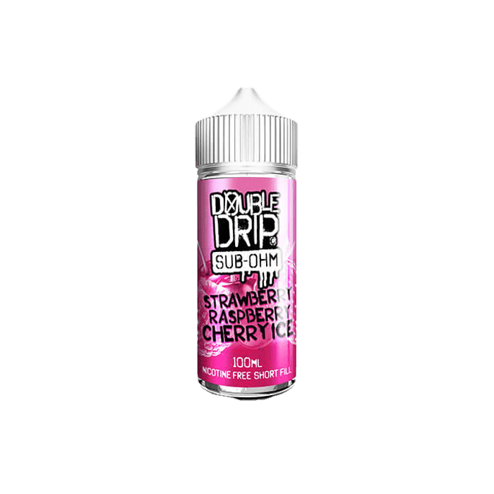 Strawberry Raspberry Cherry Ice by Double Drip –100ml Shortfill E-liquid