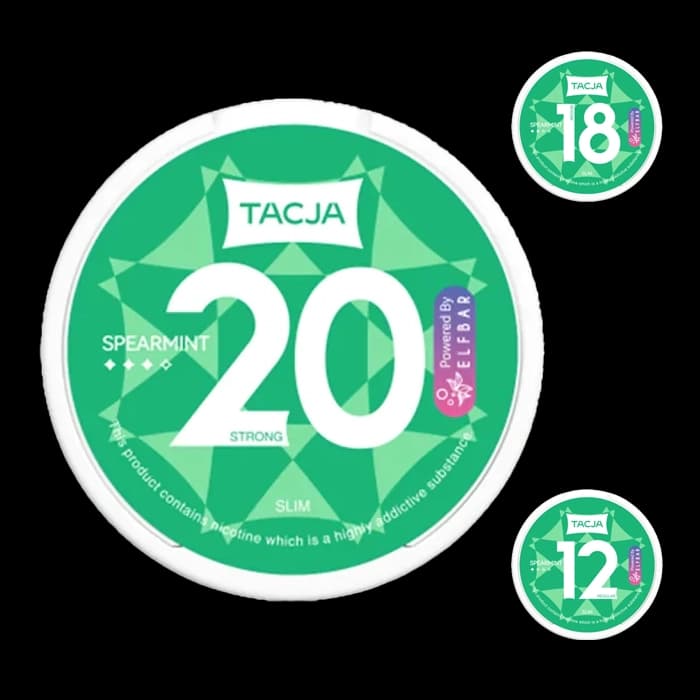 Elf Bar TACJA Nicotine Pouches - Spearmint - Elf Bar TACJA Nicotine Pouches