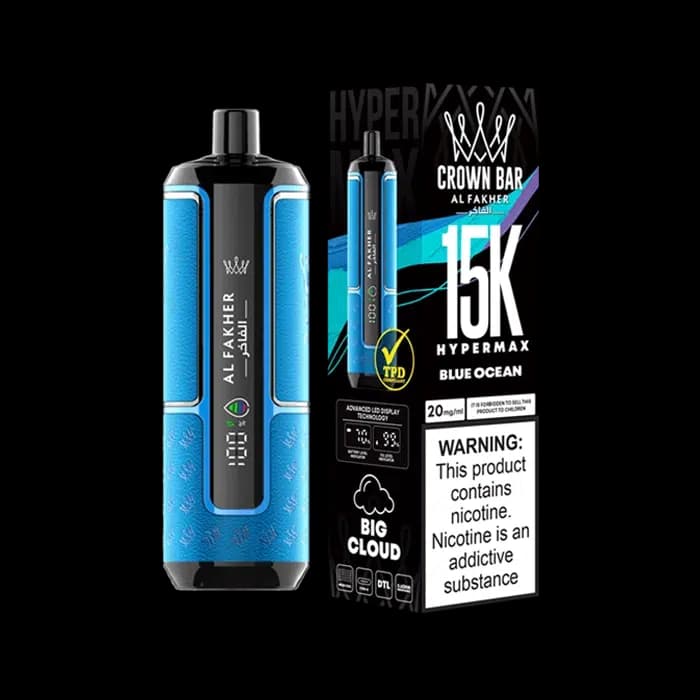 Al Fakher Crown Bar15K Blue Ocean