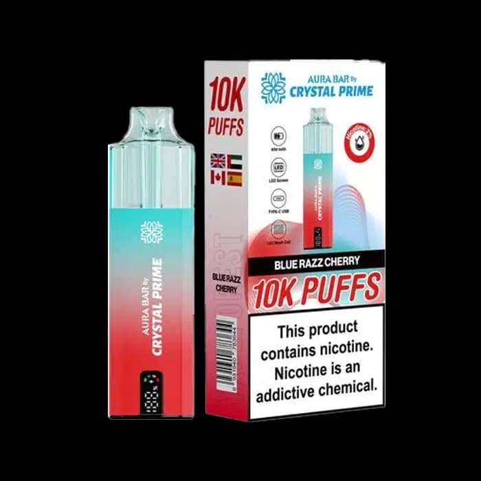 Crystal Prime 10000 Disposable Vape Kit Blue Razz Cherry