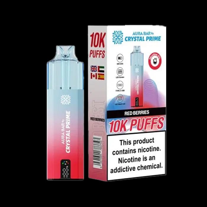 Crystal Prime 10000 Disposable Vape Kit Red Berries
