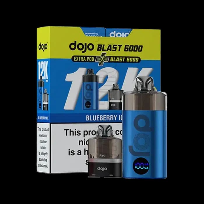 DOJO Blast 12K Bundle Vape Kit - 10mg Blueberry Ice