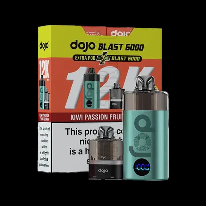 DOJO Blast 12K Bundle Vape Kit - 10mg- Kiwi Passion Fruit