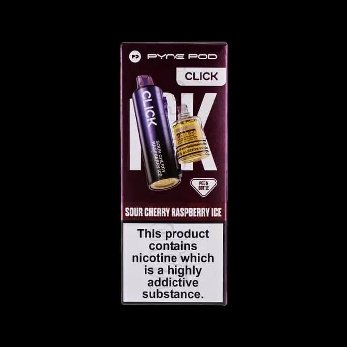 Pyne Pod Click 10000 Replacement Pod and Bottle Sour Cherry Raspberry Ice