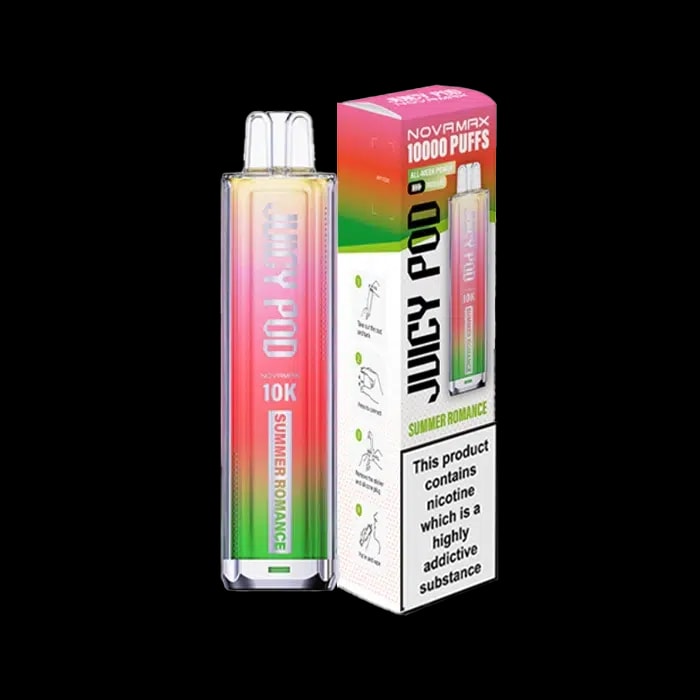 Juicy Pod NovaMax 10K Rechargeable Pod Kit - Summer Romance - Disposable Vapes