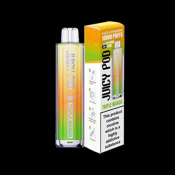 Juicy Pod NovaMax 10K Rechargeable Pod Kit - Triple Mango - Disposable Vapes