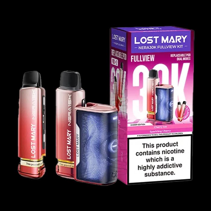 Lost Mary Nera 30K Fullview Diposable Vape Kit Cherry Edition