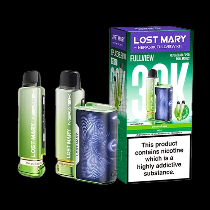 Lost Mary Nera 30K Fullview Diposable Vape Kit Green Edition