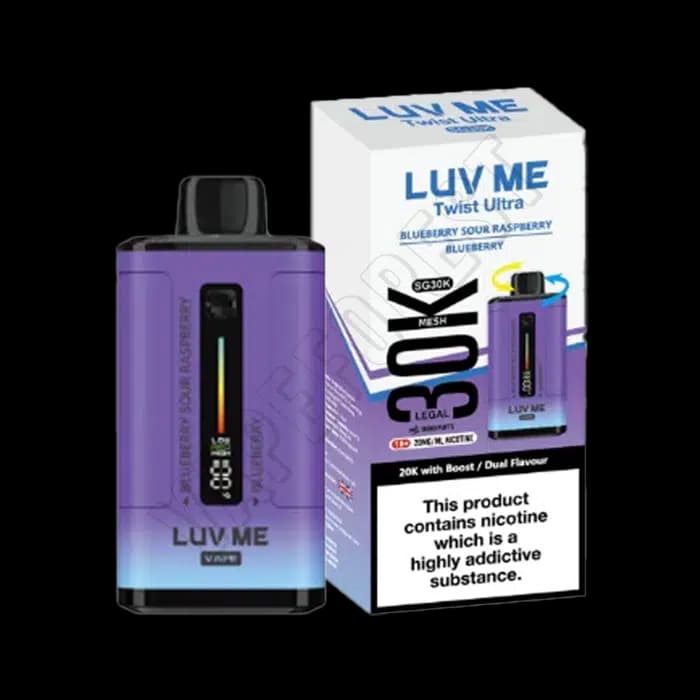 Luv Me 30k Twist Ultra Disposable Vape Kit -Blue Sour Raspberry - Blueberry