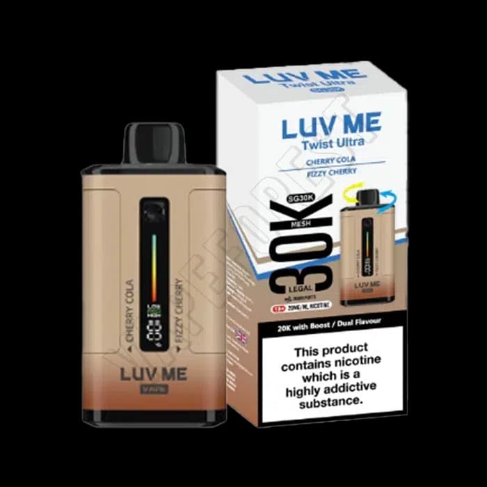 Luv Me 30k Twist Ultra Disposable Vape Kit -Cherry Cola - Fizzy Cherry