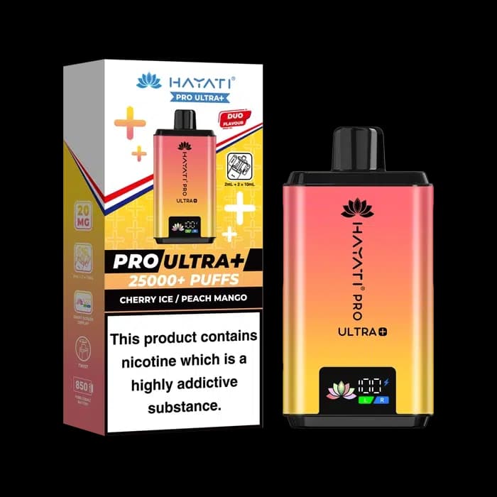 Hayati Pro Ultra Plus 25000 - Cherry Ice - Peach Mango