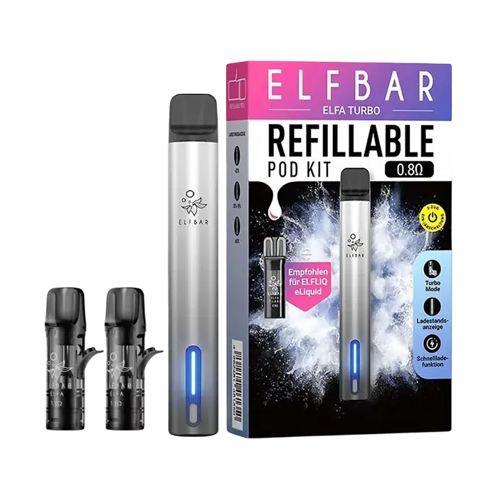 Elf Bar Elfa Turbo Pod Vape Kit - Refillable Pod System Elf Bar Elfa Turbo Pod Vape Kit - Refillable Pod System