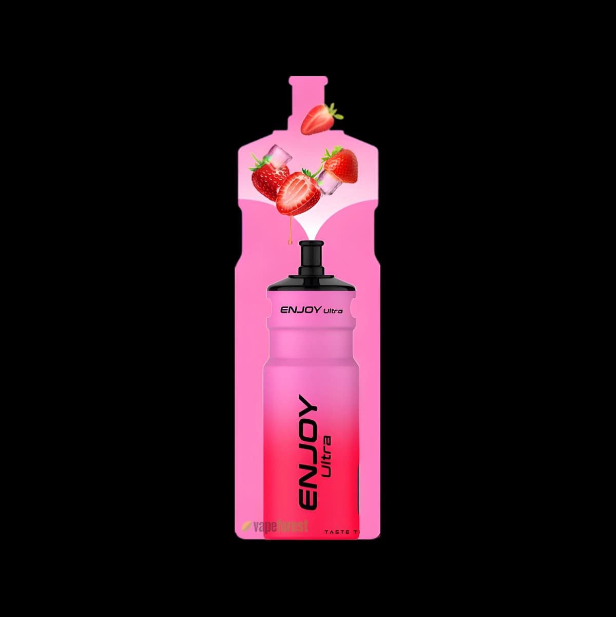 Enjoy Ultra 9000 – Water Bottle Refillable Vape Kit - Strawberry Ice-3