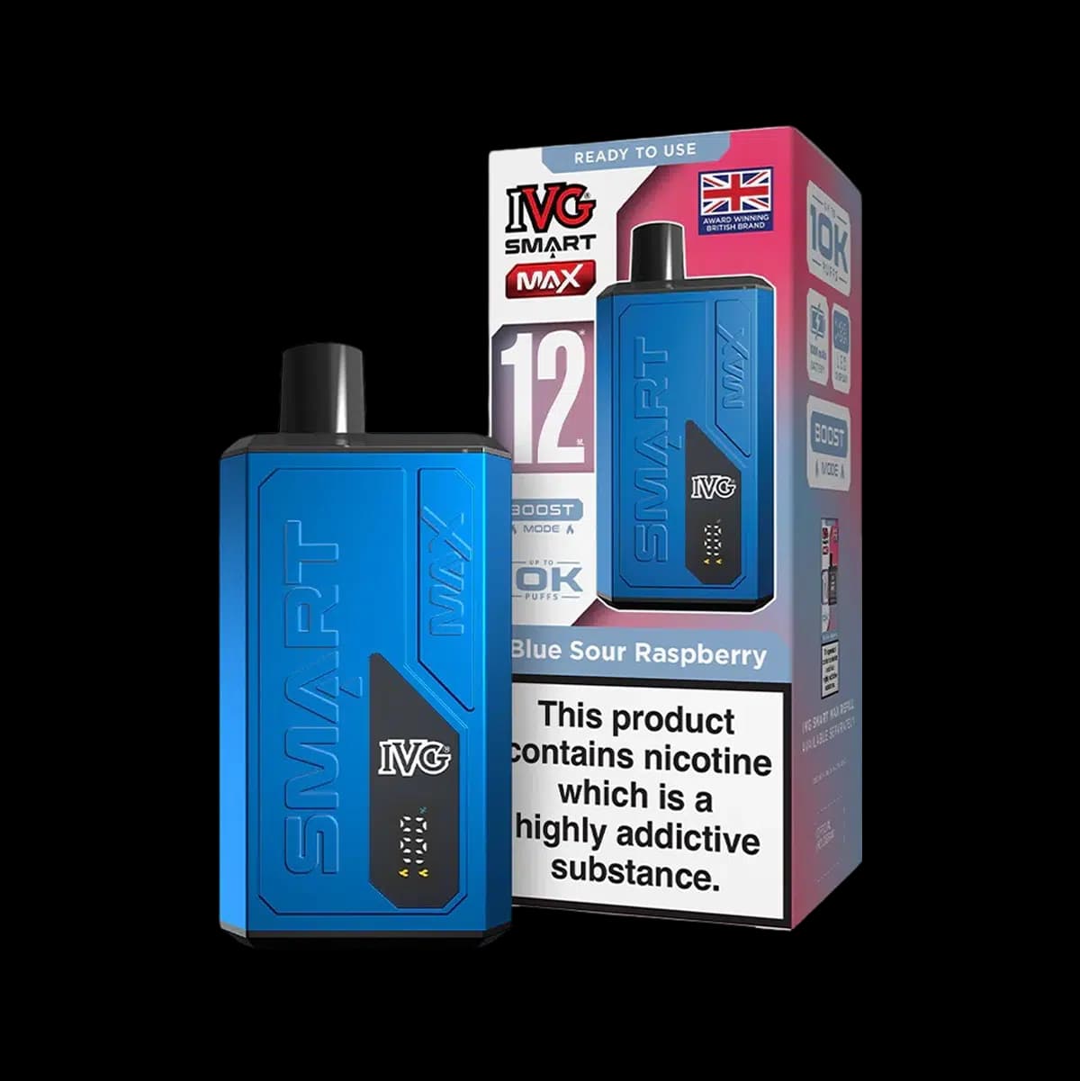 IVG Smart Max Prefilled Pod Vape Kit - Blue Sour Raspberry
