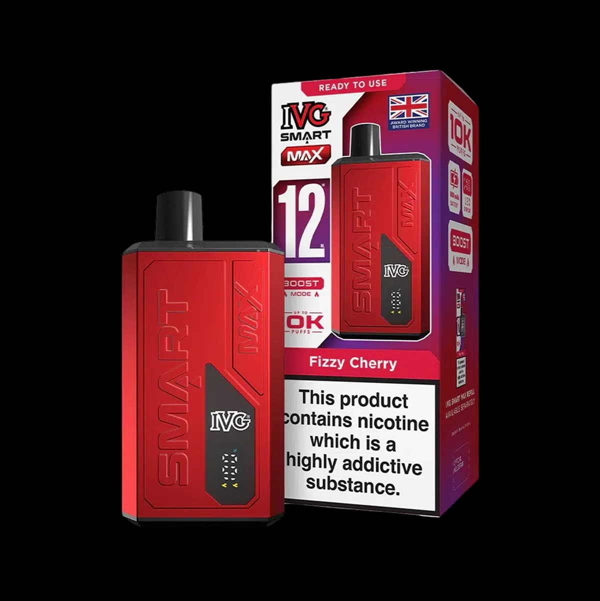 IVG Smart Max Prefilled Pod Vape Kit -Fizzy Cherry