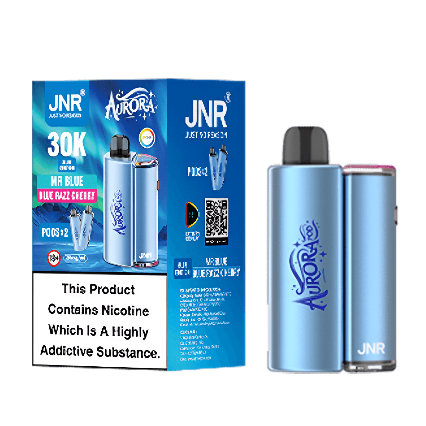 JNR Aurora 30K Pod Kit - Mr Blue - Blue Razz Cherry (1)