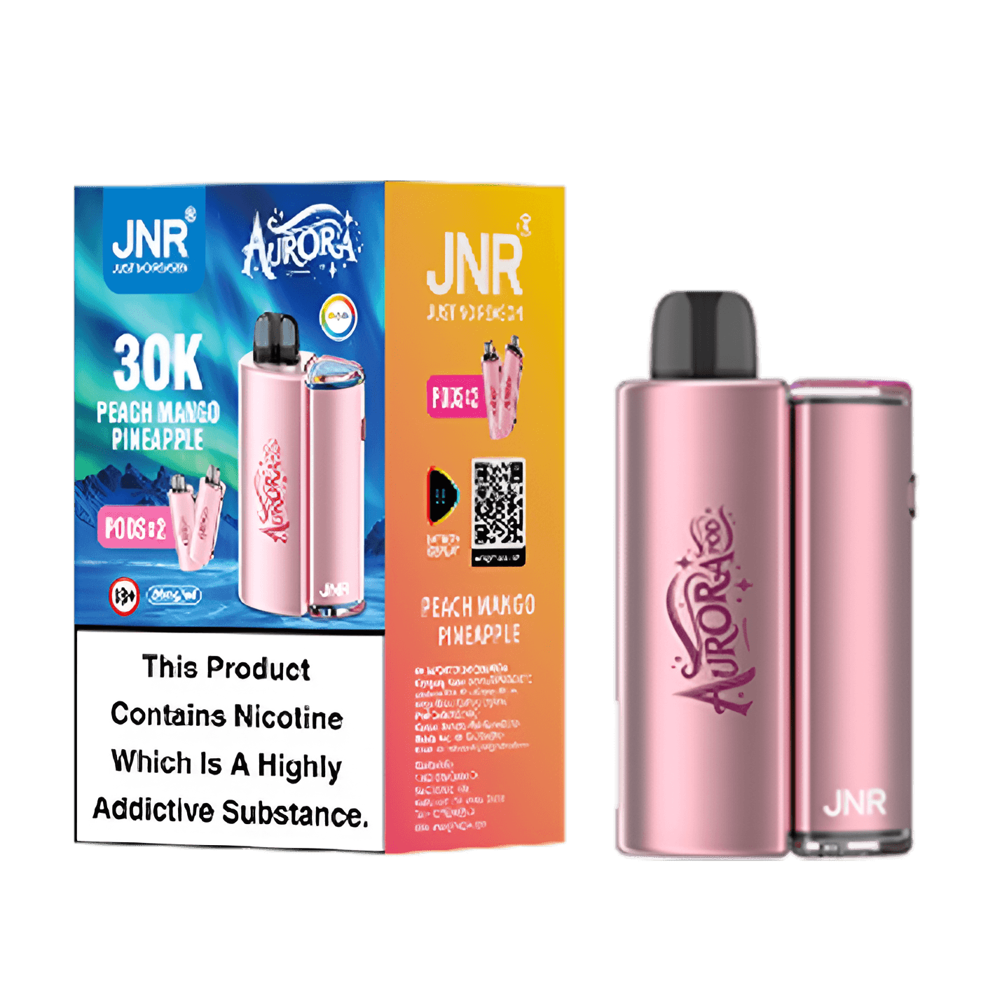 JNR Aurora 30K Pod Kit - Peach Mango - Pineapple (1)