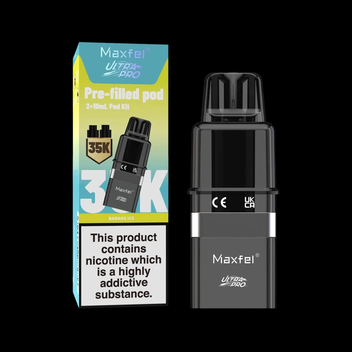 Maxfel 35K Prefilled Pod-Banana Ice