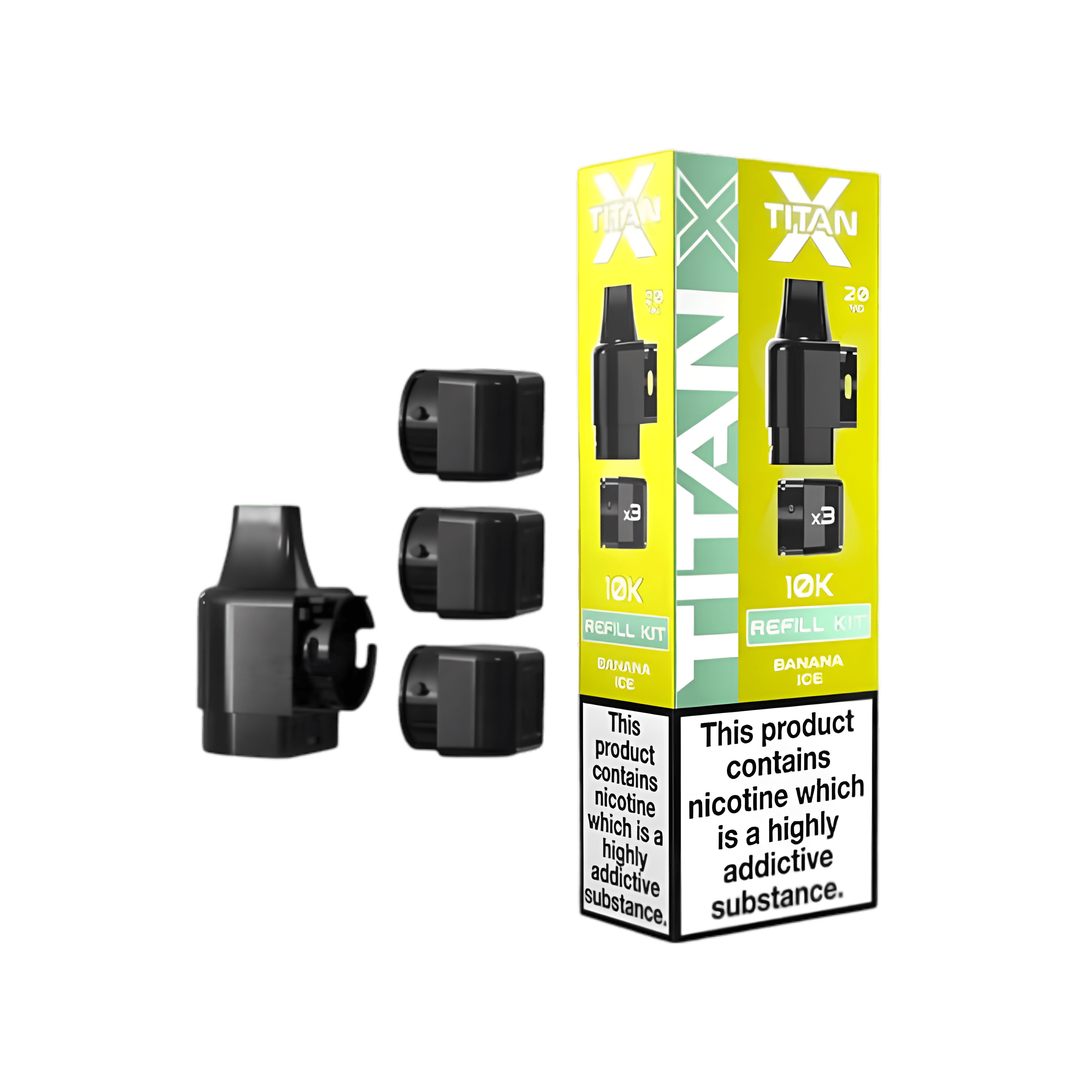 Titan X 10K Prefilled Pods - Banana Ice