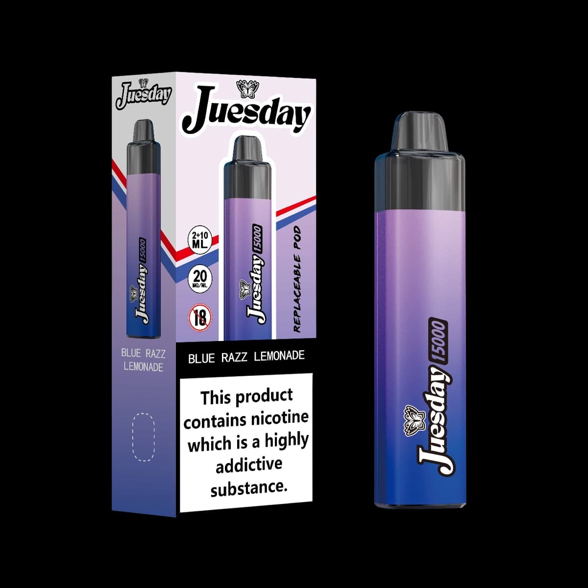 Juesday 15000 Puffs Prefilled Vape Kit- Blue Razz Lemonade