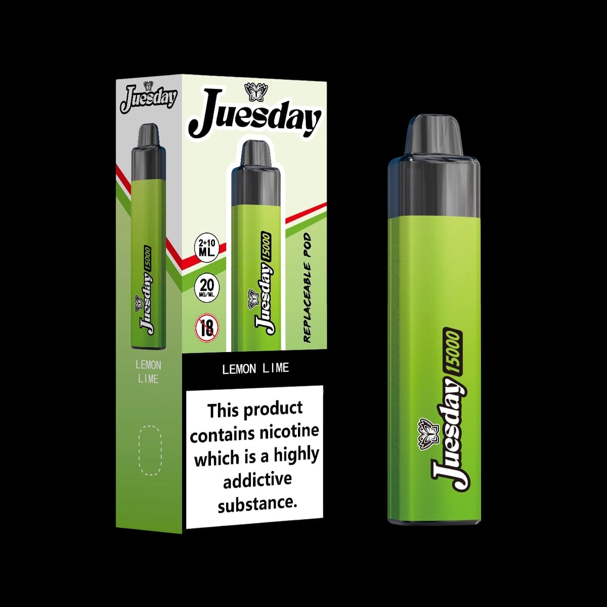 Juesday 15000 Puffs Prefilled Vape Kit- Lemon Lime