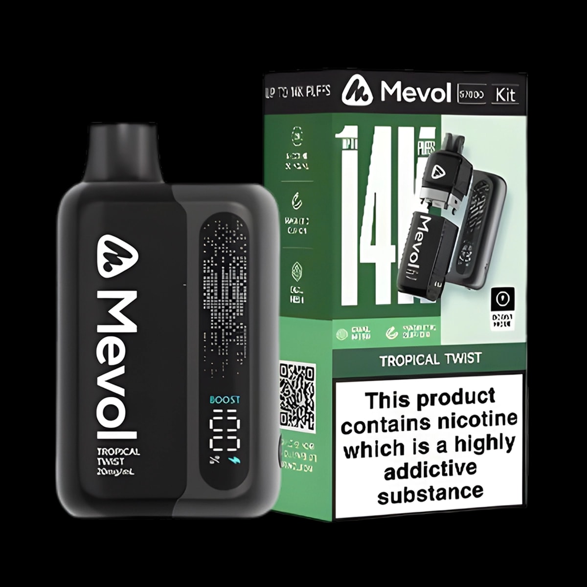 Mevol S7000 Prefilled Pod Kit - Up to 14K Puffs - Tropical Twist - Disposable Vapes
