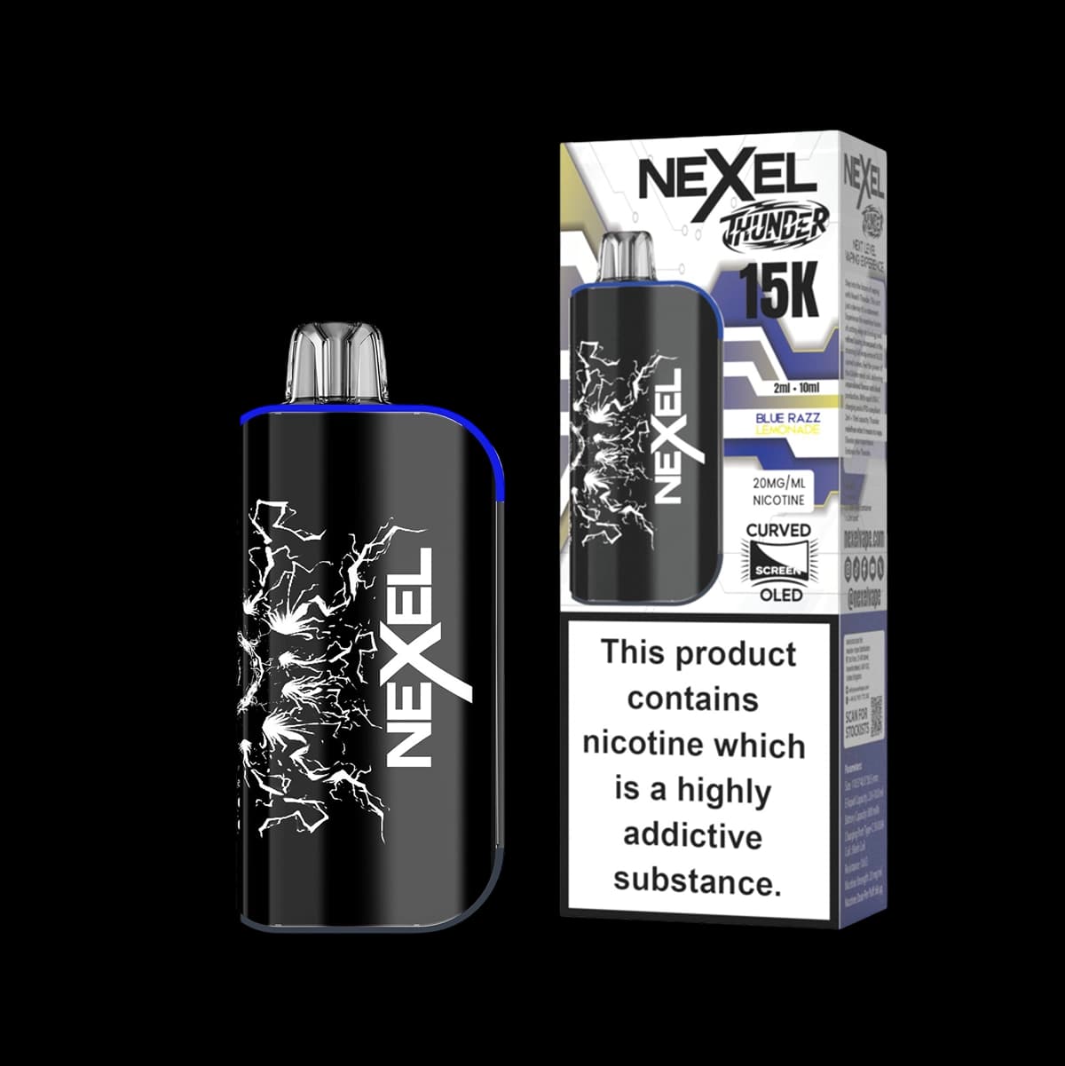 Nexel Thunder 15K Prefilled Pod Kit - Blue Razz Lemonade