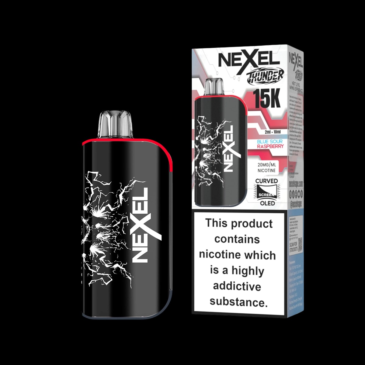Nexel Thunder 15K Prefilled Pod Kit - Blue Sour Raspberry - Disposable Vapes