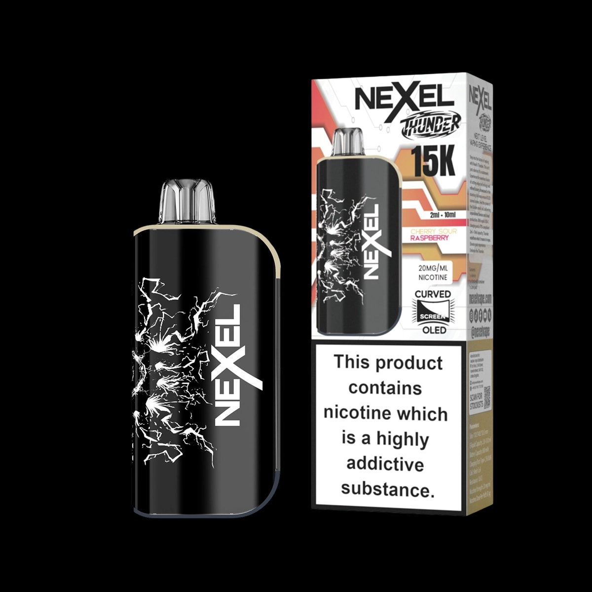 Nexel Thunder 15K Prefilled Pod Kit - Cherry Sour Raspberry - Disposable Vapes