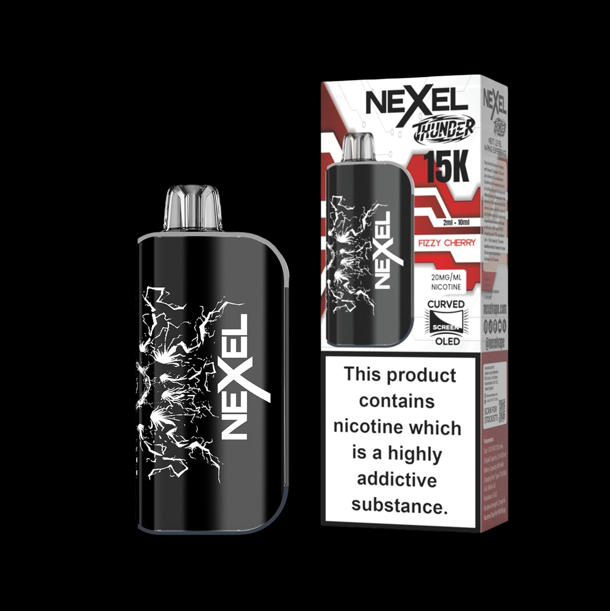 Nexel Thunder 15K Prefilled Pod Kit - Fizzy Cherry - Disposable Vapes
