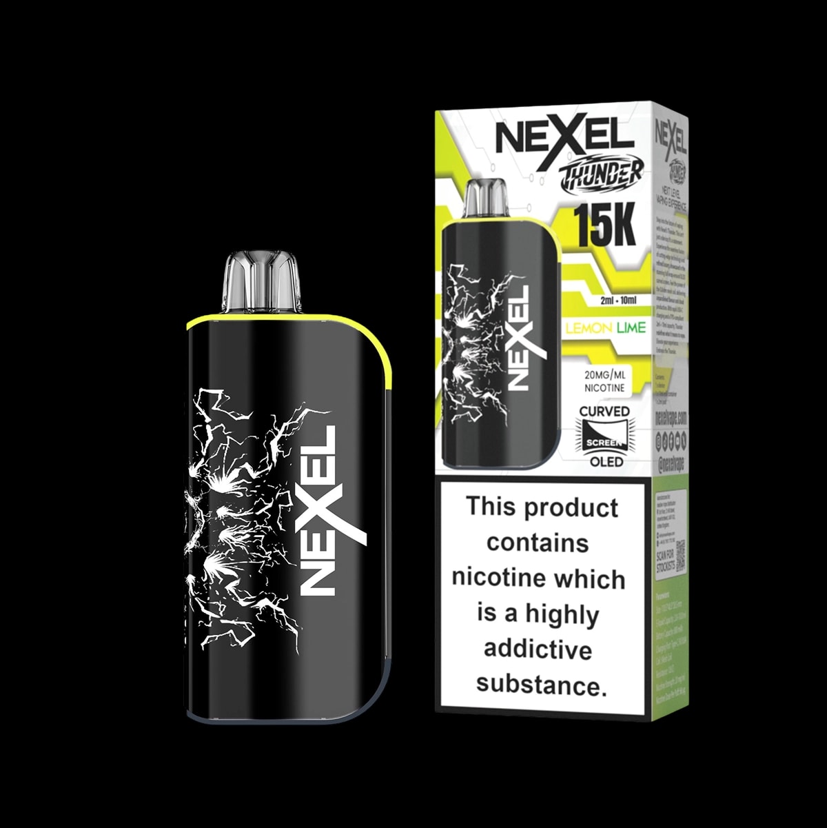 Nexel Thunder 15K Prefilled Pod Kit - Lemon Lime - Disposable Vapes