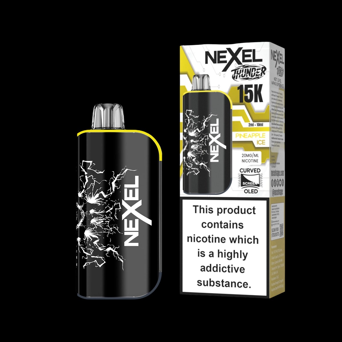 Nexel Thunder 15K Prefilled Pod Kit - Pineapple Ice - Disposable Vapes