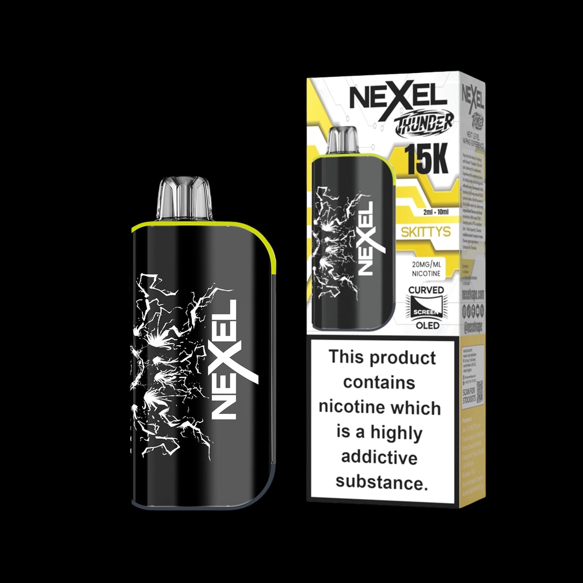 Nexel Thunder 15K Prefilled Pod Kit - Skittys - Disposable Vapes