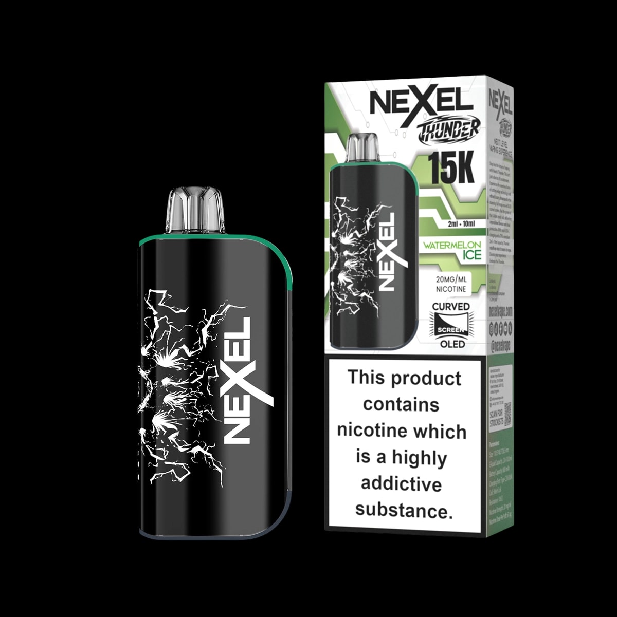 Nexel Thunder 15K Prefilled Pod Kit - Watermelon Ice - Disposable Vapes
