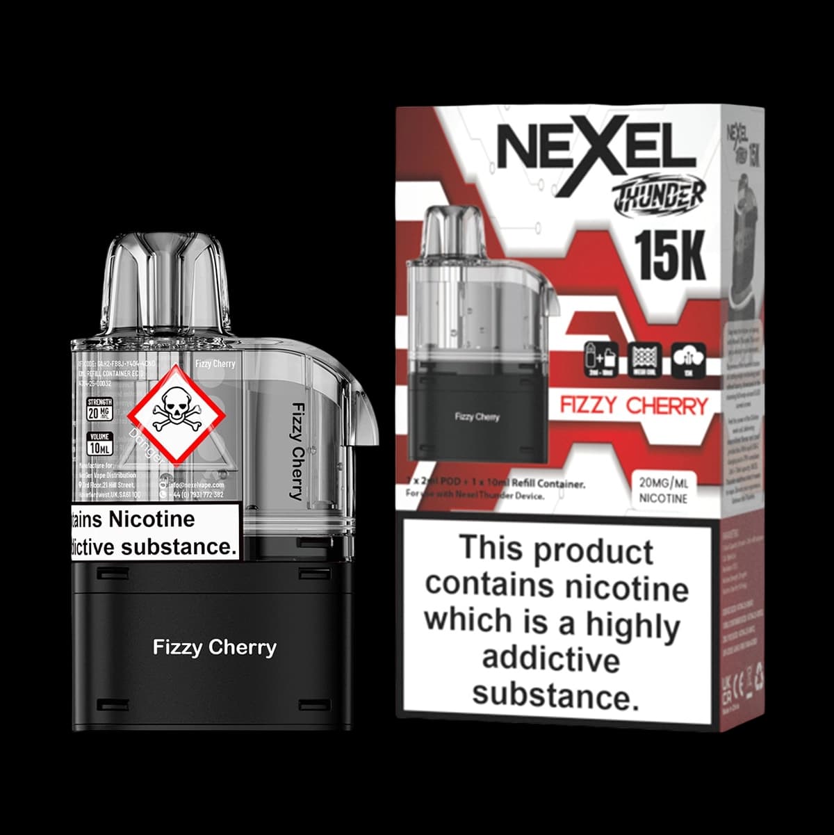 Nexel Thunder 15K Prefilled Pods - Fizzy Cherry-2