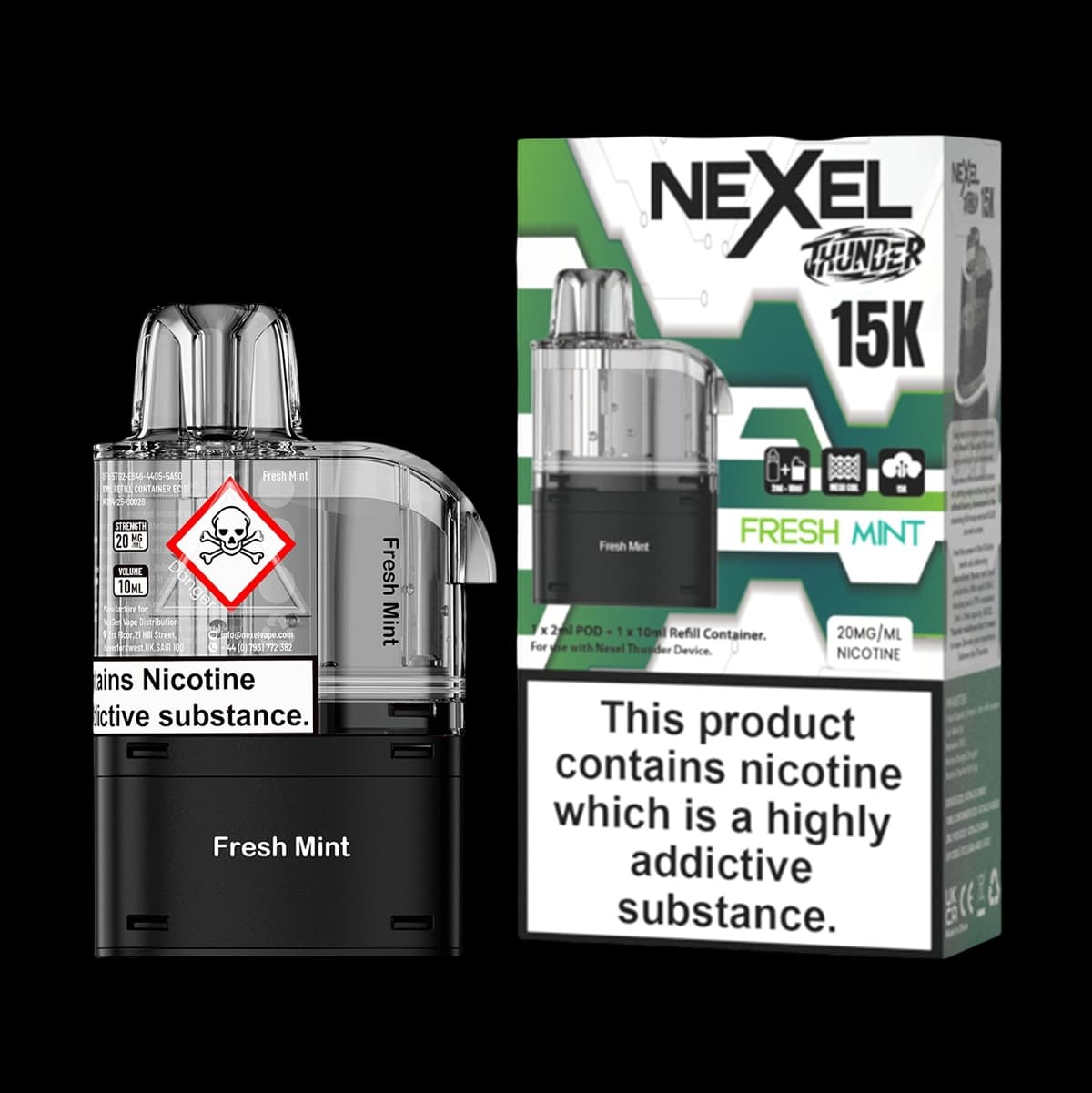 Nexel Thunder 15K Prefilled Pods - Fresh Mint-2