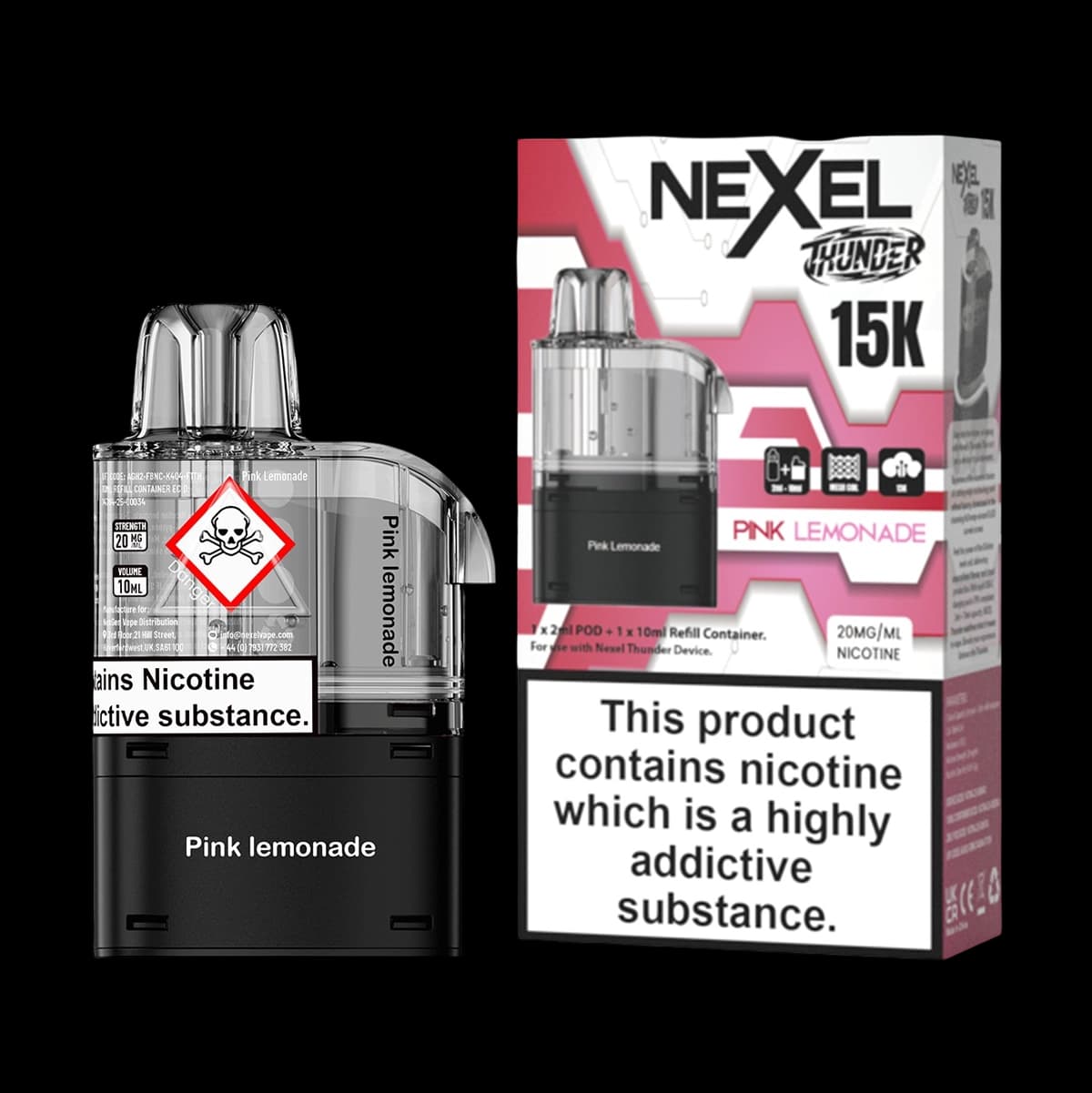 Nexel Thunder 15K Prefilled Pods - Pink Lemonade-2