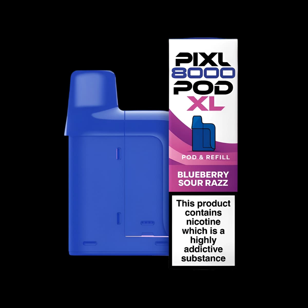 Pixl 8000 Prefilled Refill Pods Blueberry Sour Razz