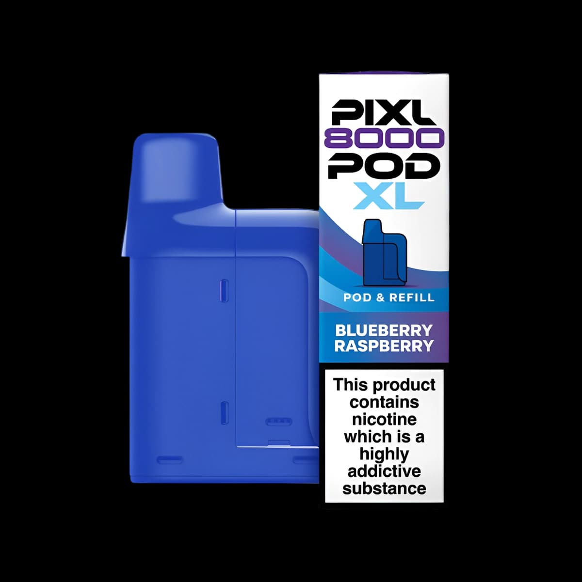 Pixl 8000 Prefilled Refill Pods Blueberry Raspberry