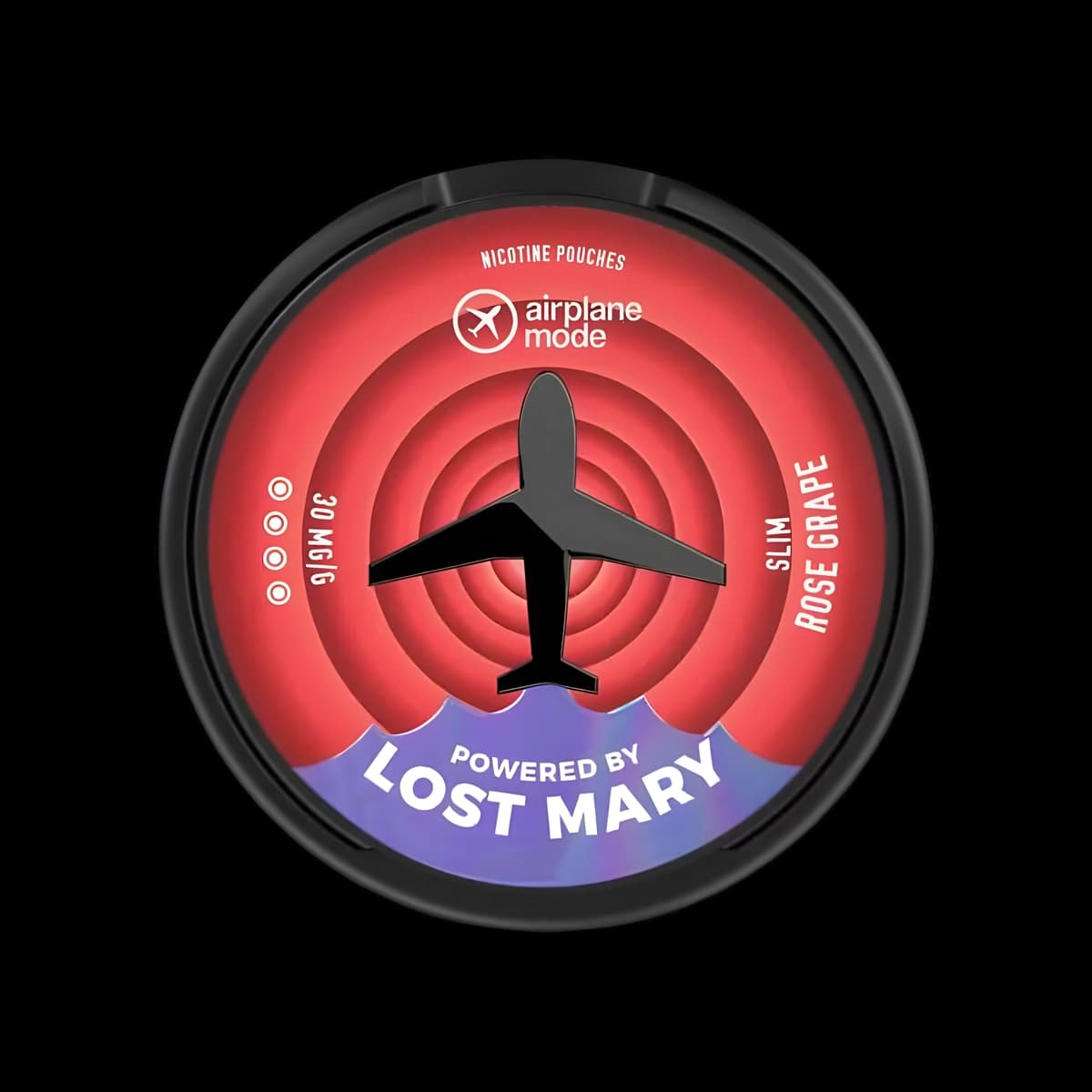 Rose Grape Airplane Mode Nicotine Pouches by Lost Mary - Mods