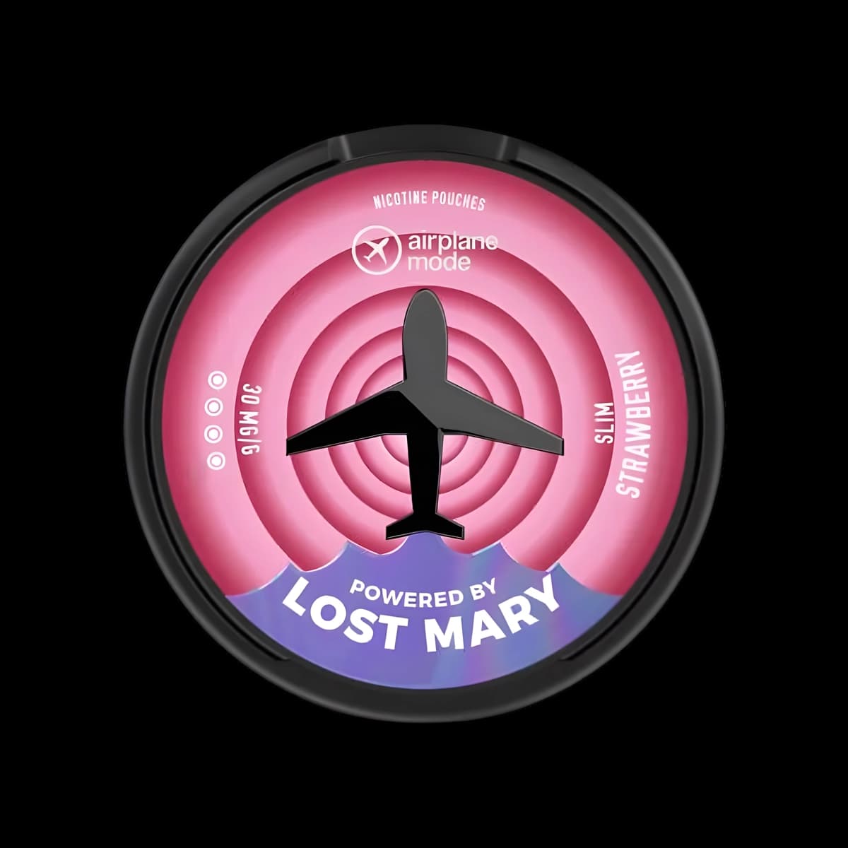 Strawberry Airplane Mode Nicotine Pouches by Lost Mary - Lost Mary Airplane Mode Nicotine Pouches