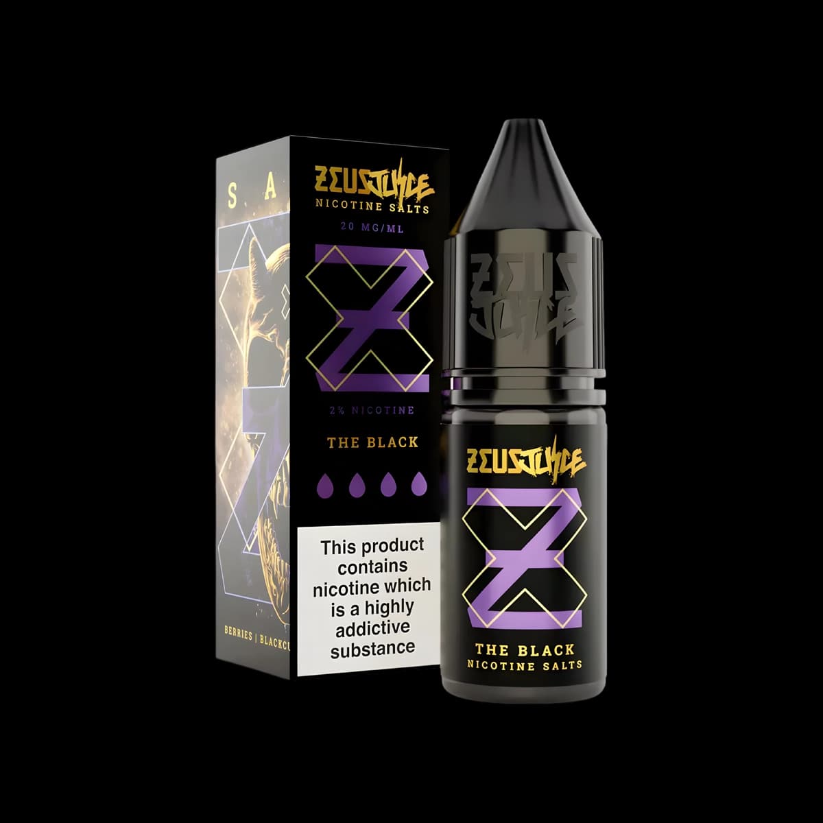 The Black Nic Salt E-Liquid by Zeus Juice - 10mg E-Liquid