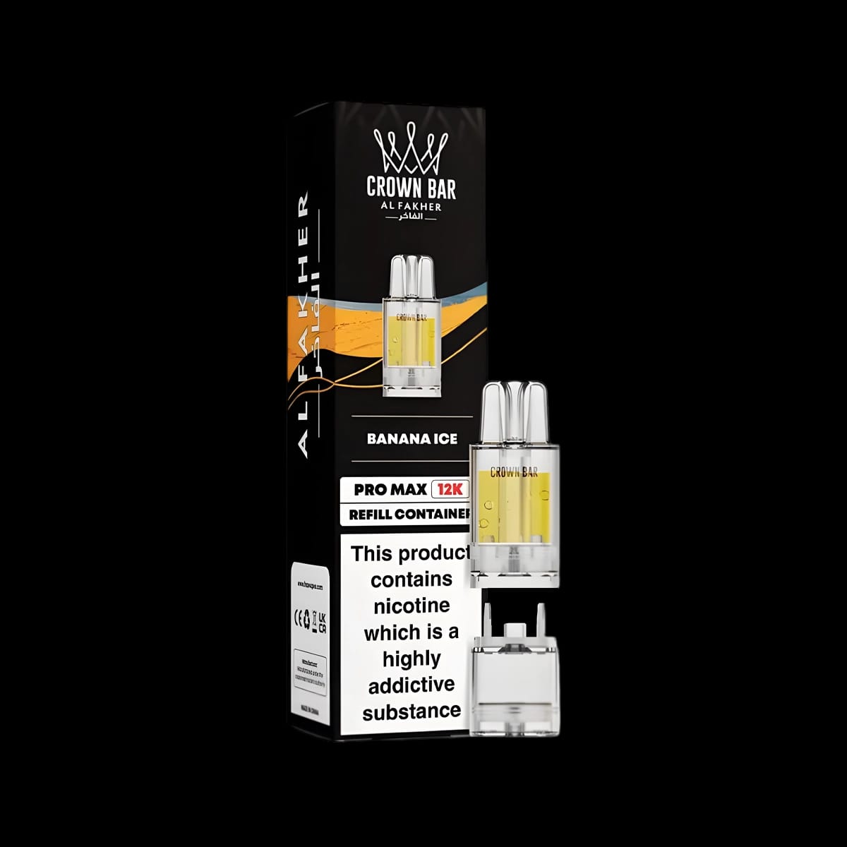 Al Fakher Crown Bar Pro Max 12K Device-Banana Ice